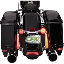 Saddlebag Filler Panel Lights Chrome for Harley Davidson Street Glide/Road Glide 10-13 Street Glide FLHX Road Glide Special FLTRX