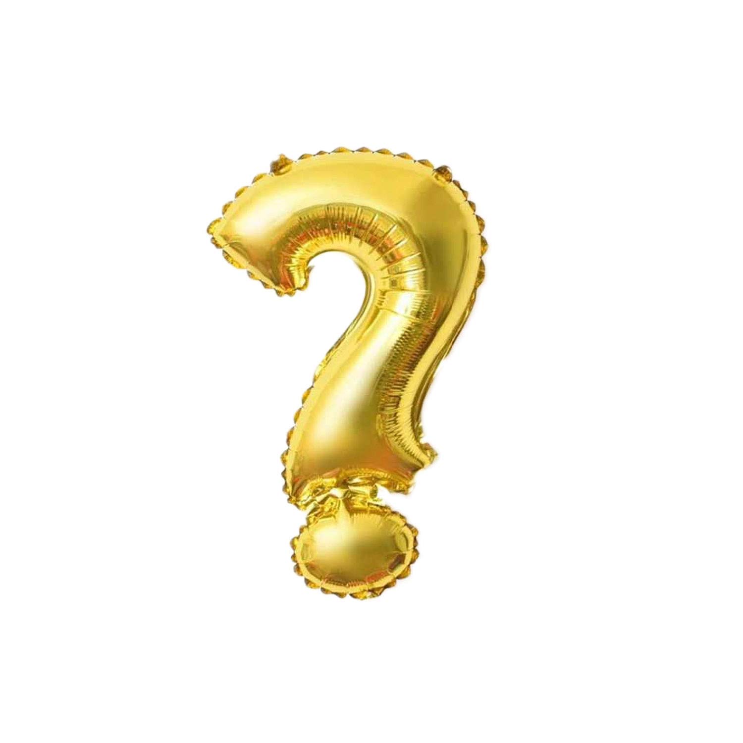 Foil Balloons Letters Gold - 40/80/100 cm - for Birthday Wedding Party Decoration Happy Birthday JGA Gift Balloon Graduation ABI Large XXL Small Mini (Question Mark "?" 40 cm) โ image 1