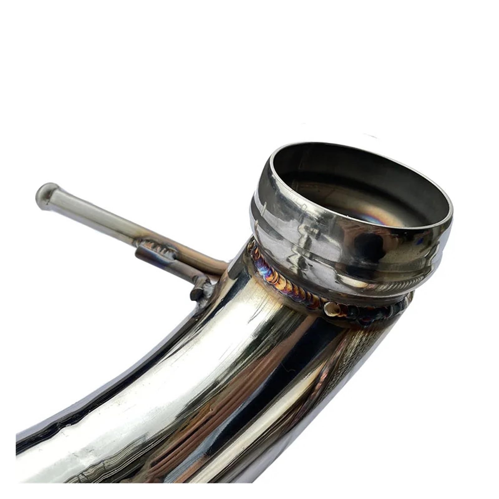 Xuanqingyi Store Turbo Catless Downpipe rura wydechowa, kompatybilna z Be*nz, kompatybilna z AMG A45 Cla45 3 cale (K8-HP-008-CEL)