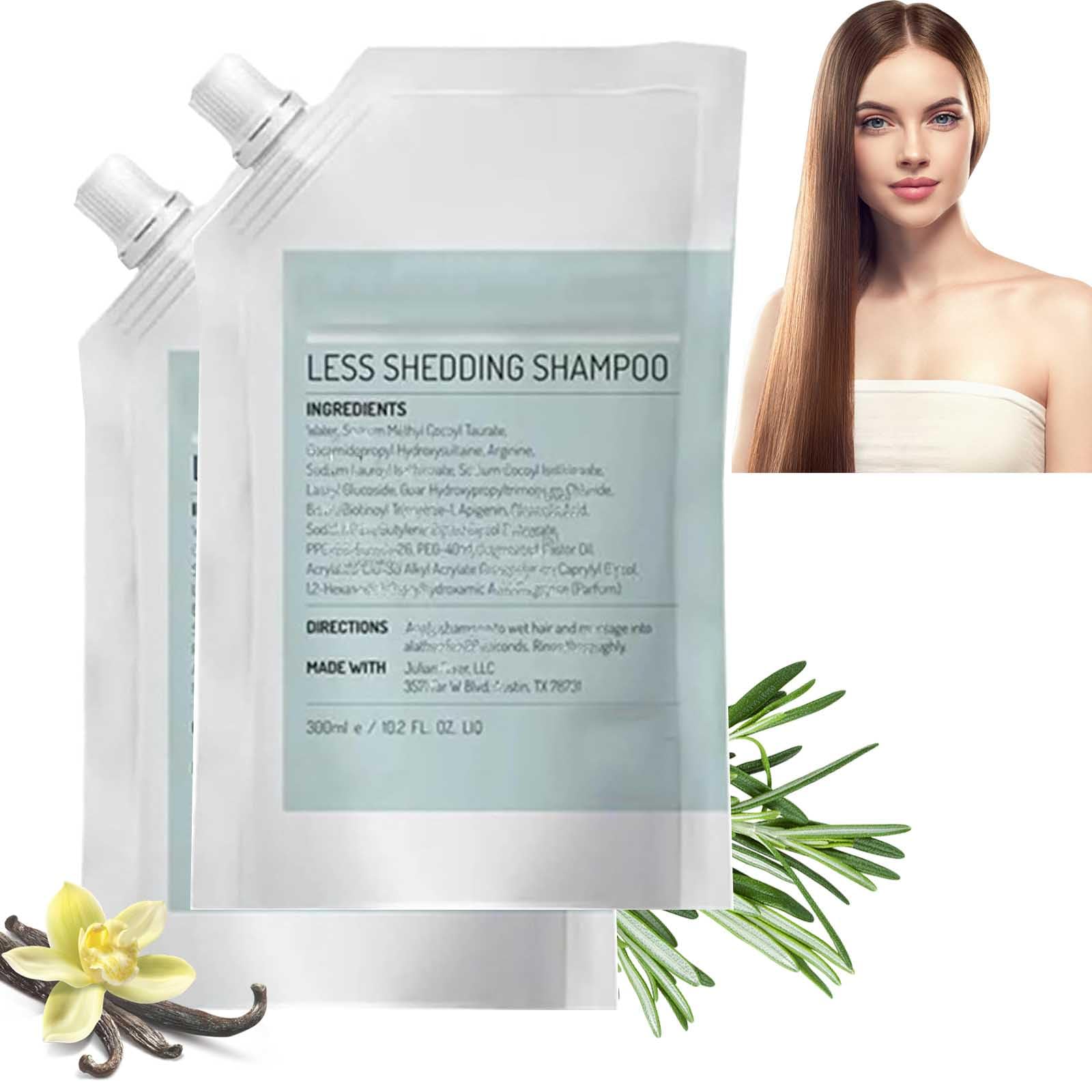 Shampoo volumizzante e anticaduta, anticaduta, controllo naturale del sebo e nutrimento del cuoio capelluto, lenitivo e rinforzante per capelli per donne e uomini (2pcs)