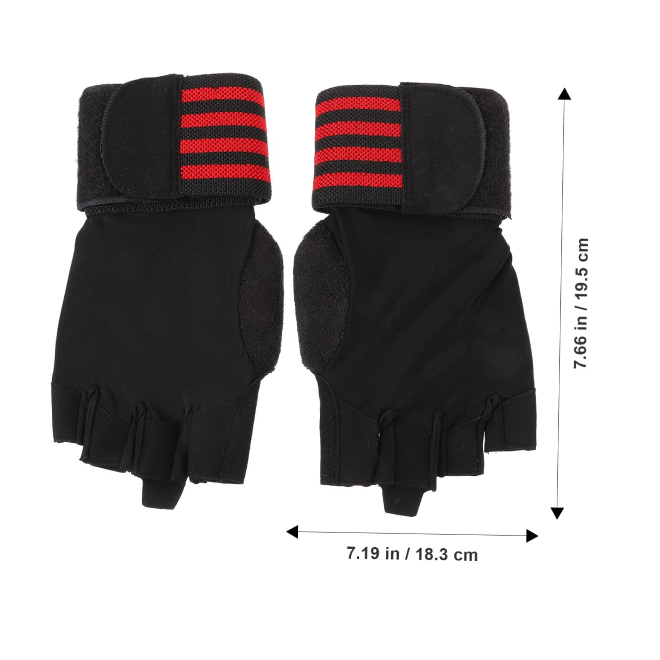 PACKOVE Guanti a Mezze Dita Guanti Da Allenamento Sportivi Antiscivolo Guanto Da Palestra Da Corsa Senza Dita Per Bambini Da Seta Di Ghiaccio Rosso
