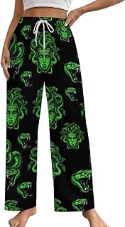 Women's Pajama Pants for All Seasons, Adult Wide Leg Lightweight Long Casual Pants for Mom, Wife