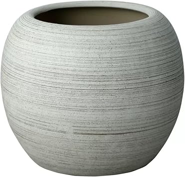 Indoor Flower Pots Plant Containers for Indoor Outdoor Plants Creative Large Planters Round Garden Pots, Deeper Roots Decorative Ceramic Planters, Reusable Planters Flowe,H 46cm