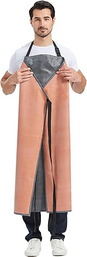 Miniatura 2 de Nanxson Waterproof Rubber Vinyl Apron Heavy Duty Work Apron for Dishwashing Grooming Cleaning Butchering CFS0004