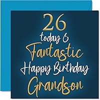 Vista 12 de Stuff4 Fantásticas tarjetas de cumpleaños número 20 para nieto, 20 hoy y fantásticas, tarjeta de feliz cumpleaños para nieto de abuela, abuelo