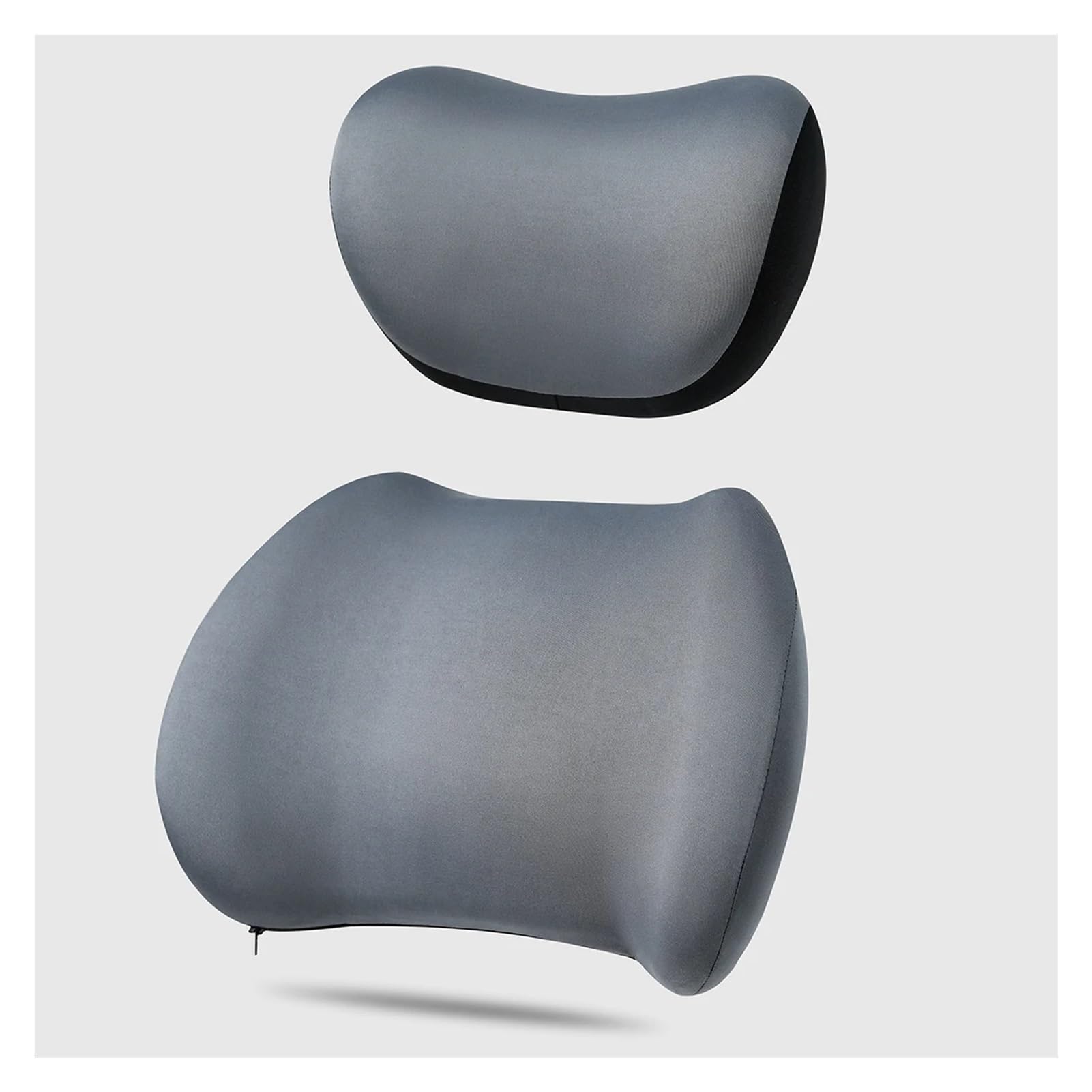 Hviyroi car seat cushion Car Headrest & Lumbar Support Cushion Kit, Ergonomic Driving Fatigue Relief Seat(Gray)