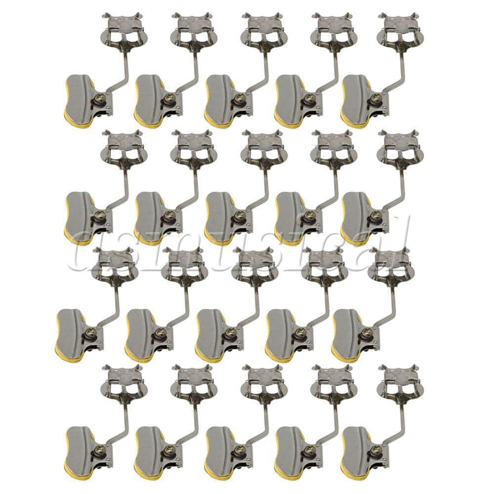 20pcs Trumpet Sheet Music Clips Lyre Sheet Music Clamp-On Holders Silver