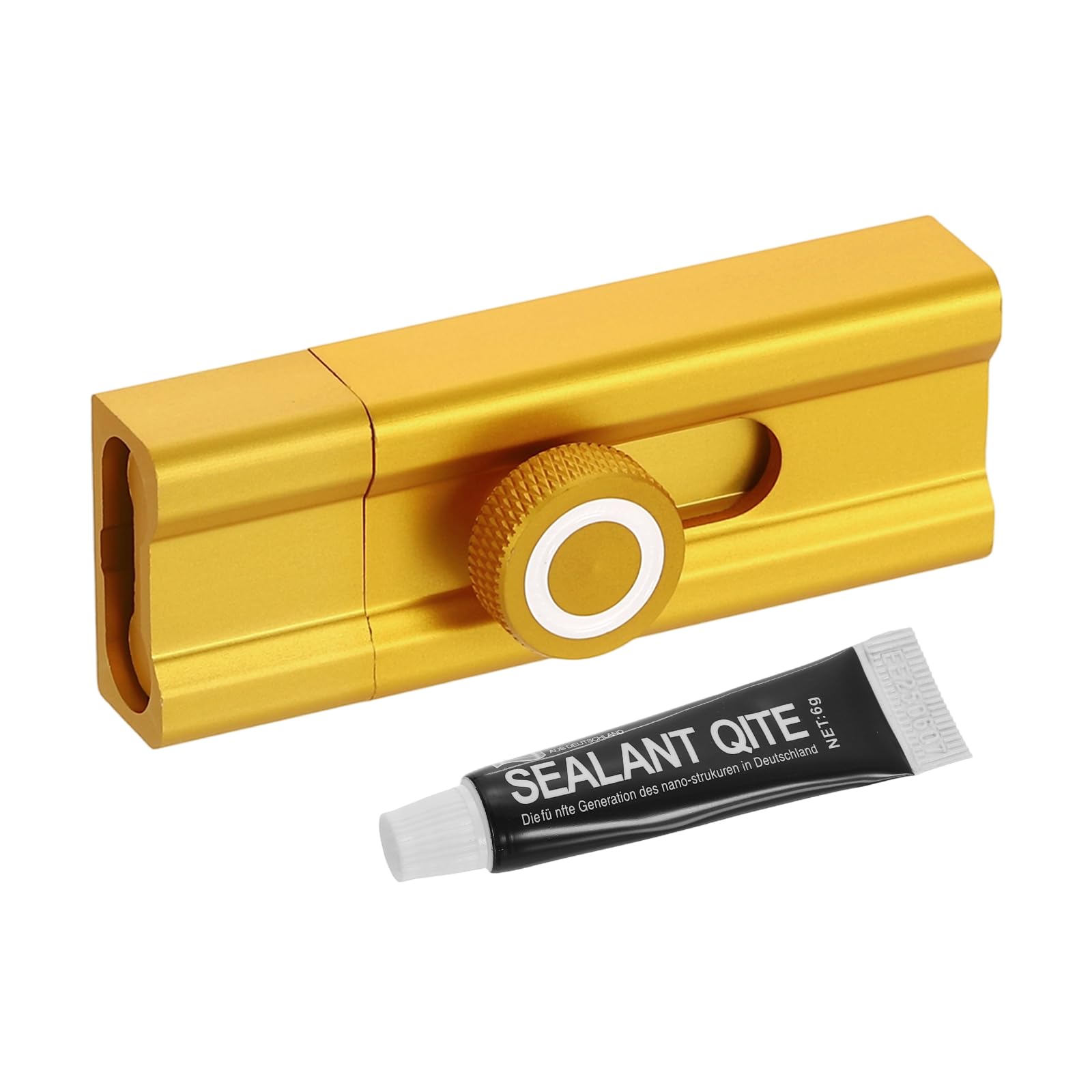 sourcing map Slide Lock, 3 Inch Adhesive Security Barrel Slide Bolt Latch, Aluminum Alloy Sliding Bolt Locks for Flush or Recessed Doors, Screen, Window, Patio Doors, Gold