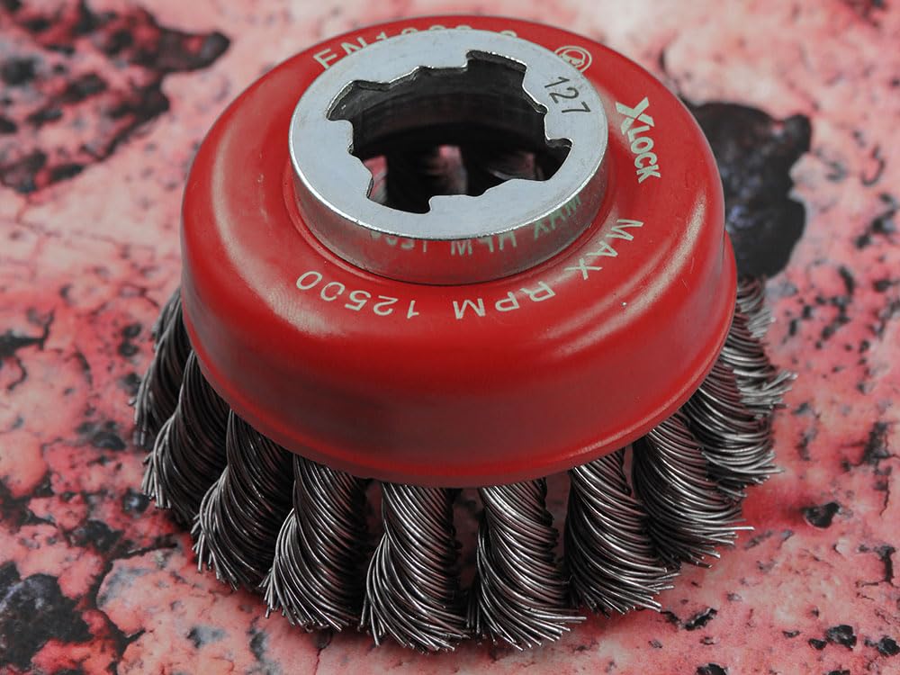 Faithfull X-LOCK Wire Cup Brush Twist Knot 75mm - Image 4