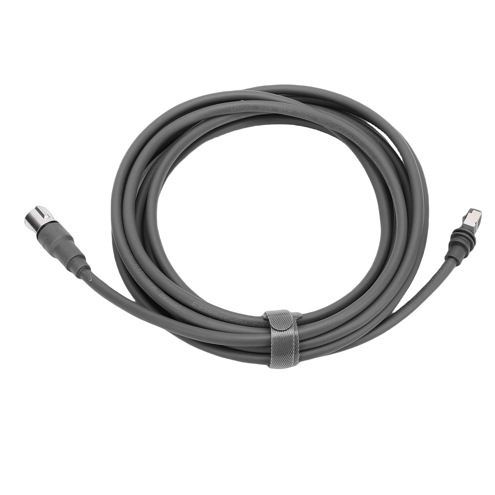 FTVOGUE Cavo Satellitare Rettangolare, Cavo Sostitutivo in Rame in Gomma da 10 M 32,8 Piedi 23 AWG, Impermeabile IP68 con Kit di Terminazione Campo, per Router con Antenne Ad Alte Prestazioni di Terza