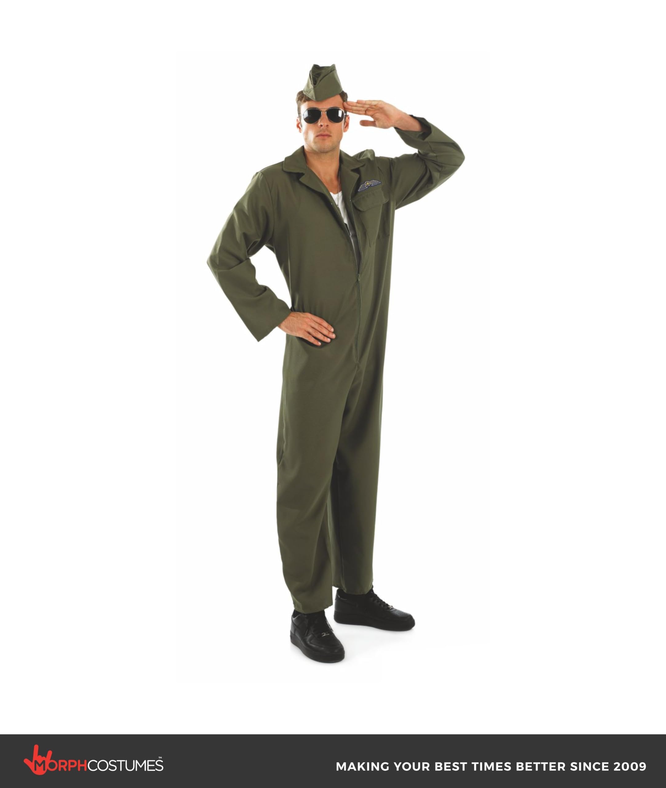 Fun Shack Deguisement Militaire Adulte, Costume Aviateur Halloween