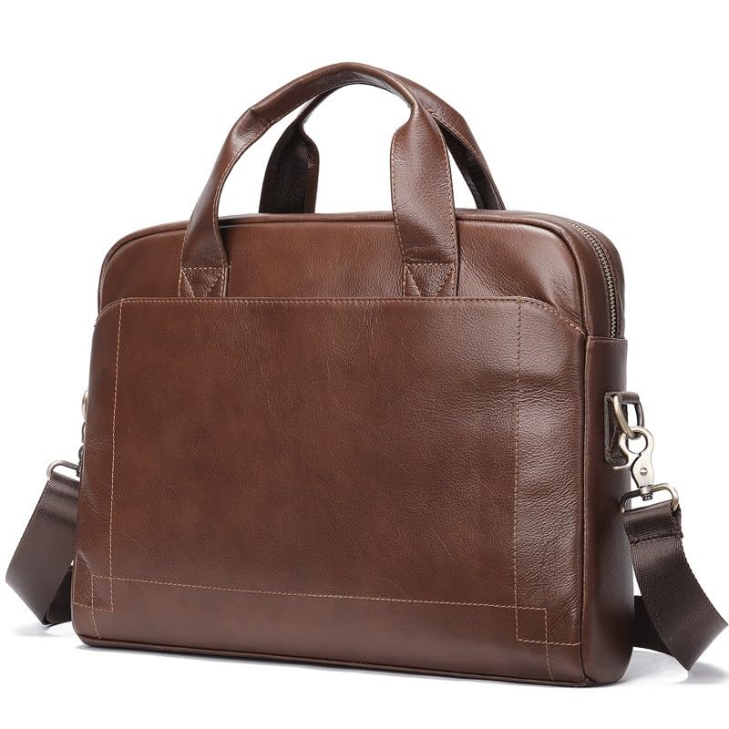 Leather Briefcase for Men Handbag Business Bag Top Layer Cowhide Briefcase Laptop Bag