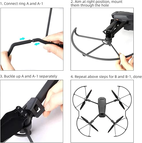 Miniatura 7 de Protector de hélice para DJI Mavic 3 Pro/Cine/Mavic 3 Classic Quick Release Prop Blade Guard para DJI Mavic 3 Series y Mavic 3E, Mavic 3T, Mavic 3M