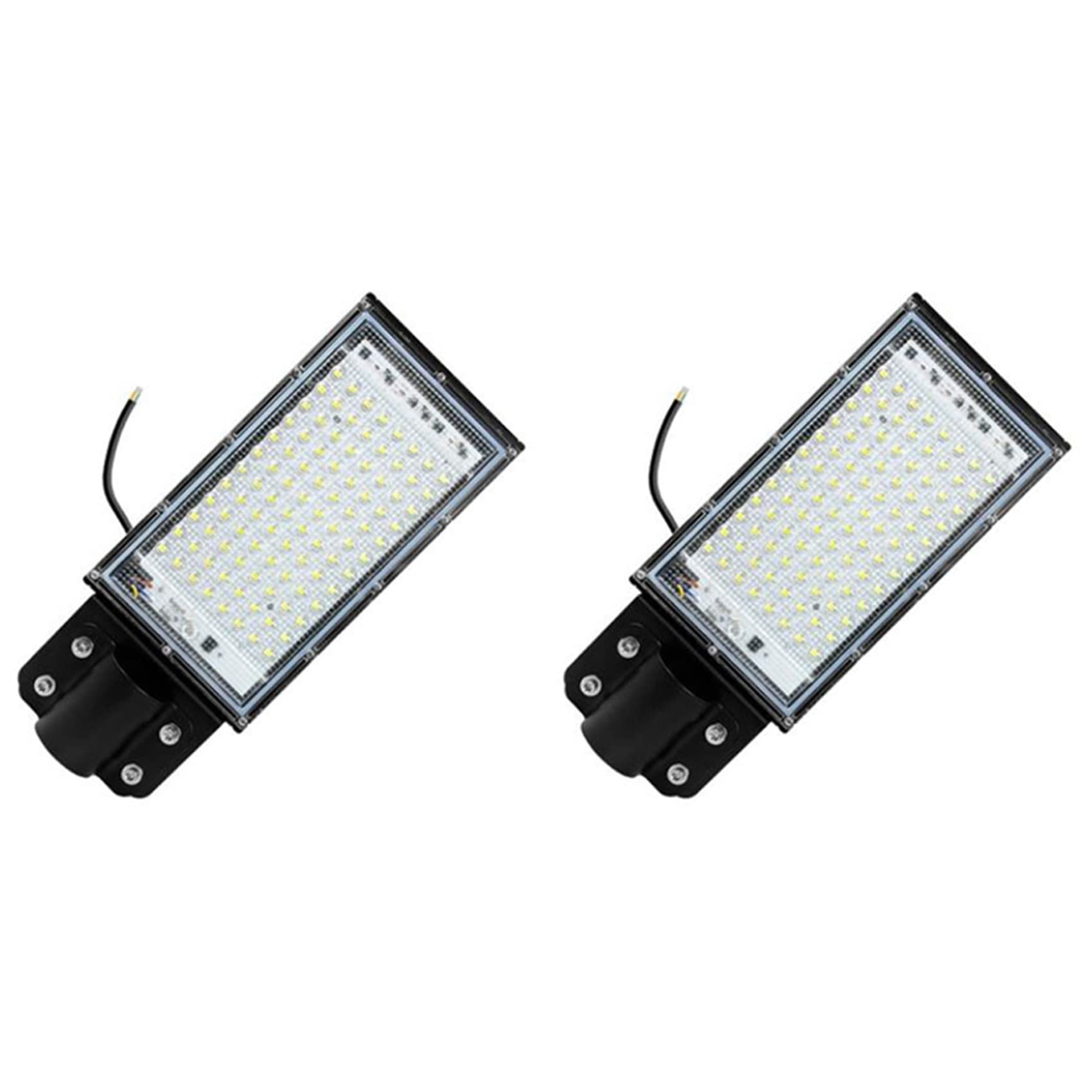 Hndhbfgrt 2X Lighting LED Street Light Floodlight Integrated Road Lighting 100W Waterproof Garden Light Outdoor