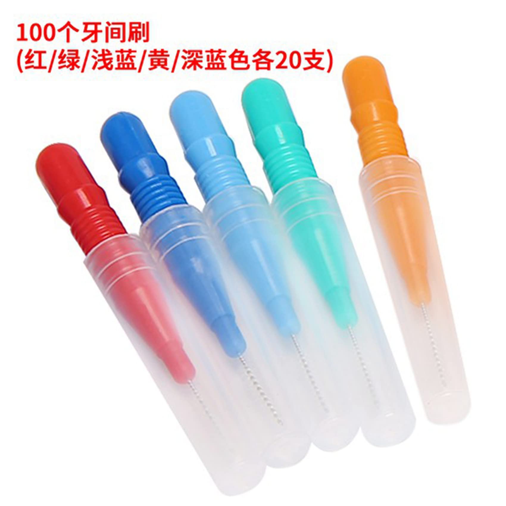 Cepillo Interdental de 1000 Piezas Dientes Suaves Selecciones Dentales Cepillo Interdental de Hilo Dental Recarga de Limpiadores de Palillos Dentales