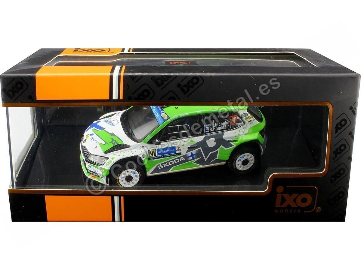 SKODA FABIA RALLY2 EVO N.27 RALLY ESTLAND 2022 LINDHOLM/HAMALAINEN 1:43