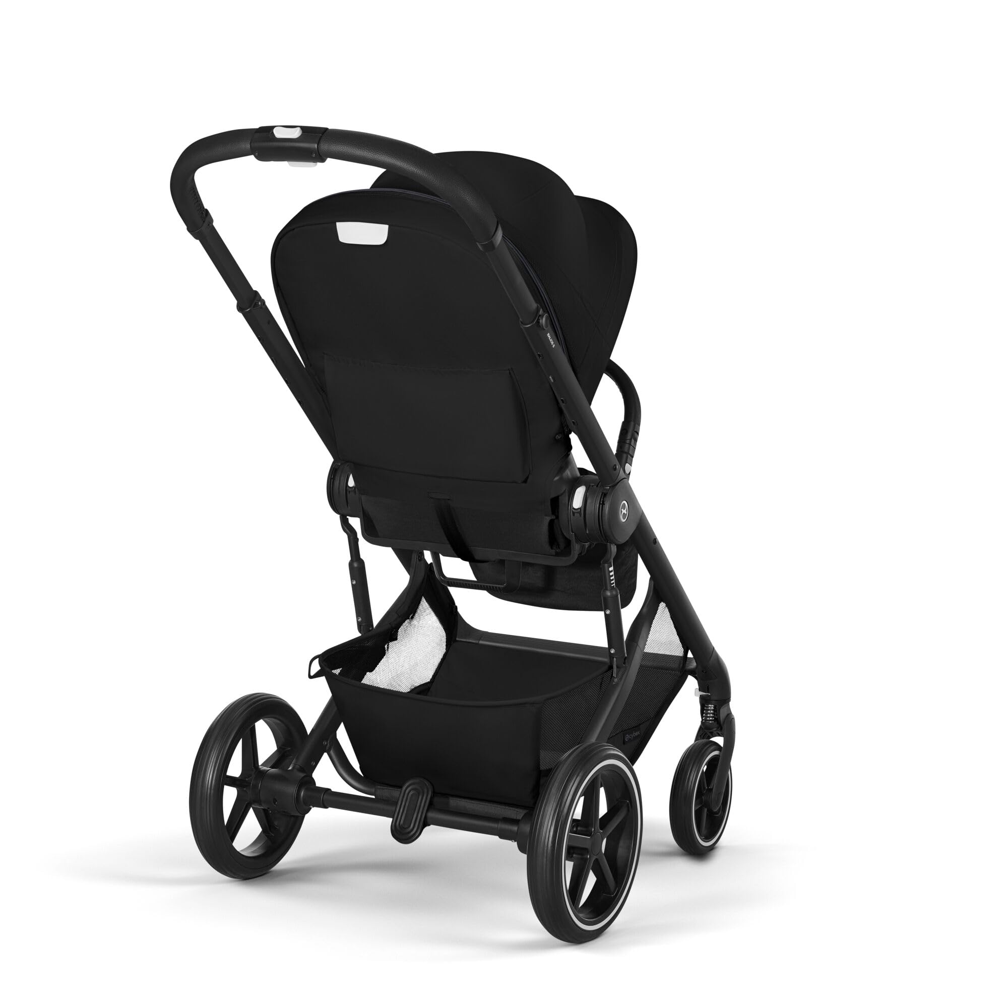 CYBEX Gold Poussette BALIOS S LUX, Moon Black | De la naissance à 4 ans, jusqu'à 22 kg max, système de voyage, position allongée ergonomique, roues tout-terrain