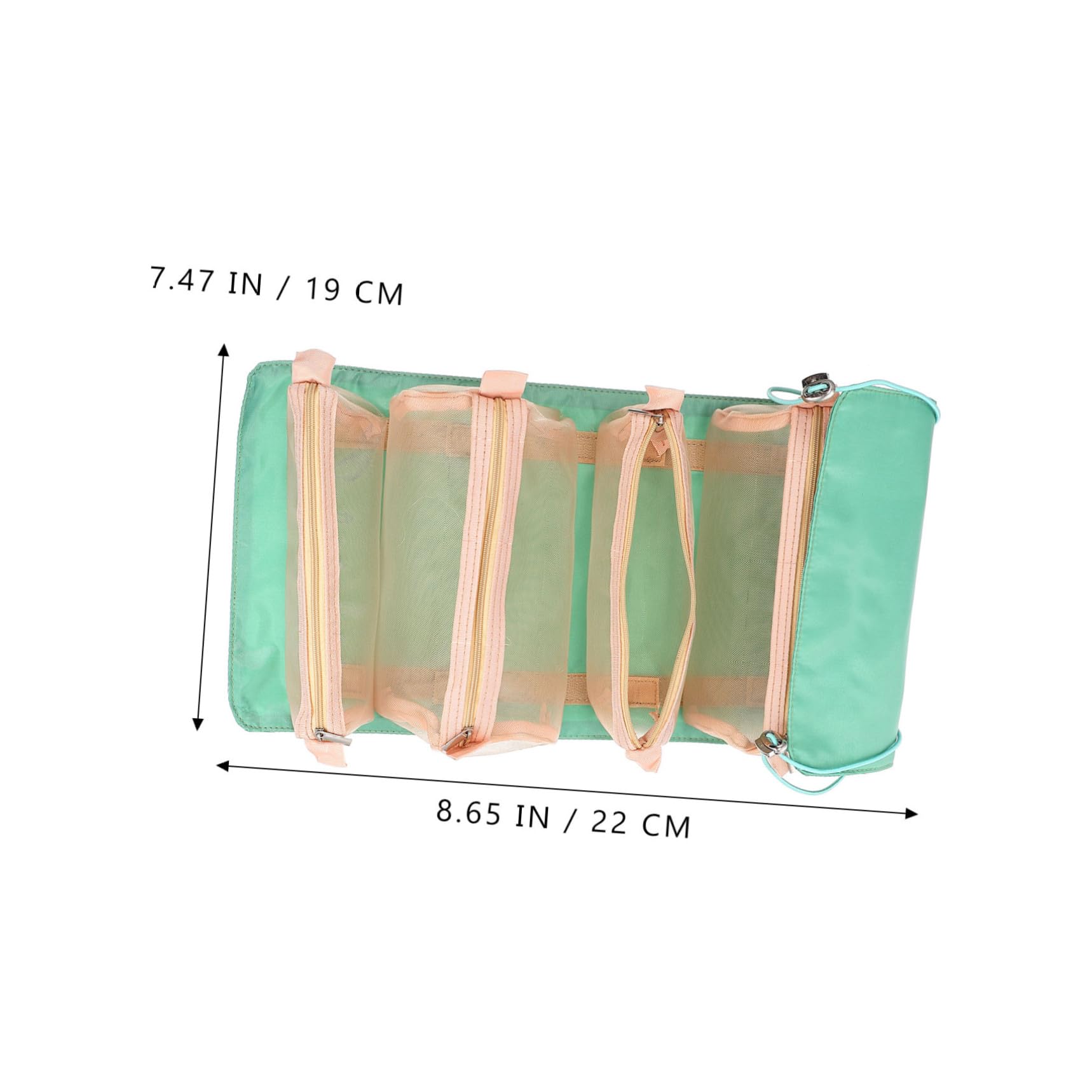 minkissy 3piezas Bolsa De Maquillaje Enrollable y Removible Organizador Cosmético Portátil para Viaje para Cosméticos y Accesorios De Belleza