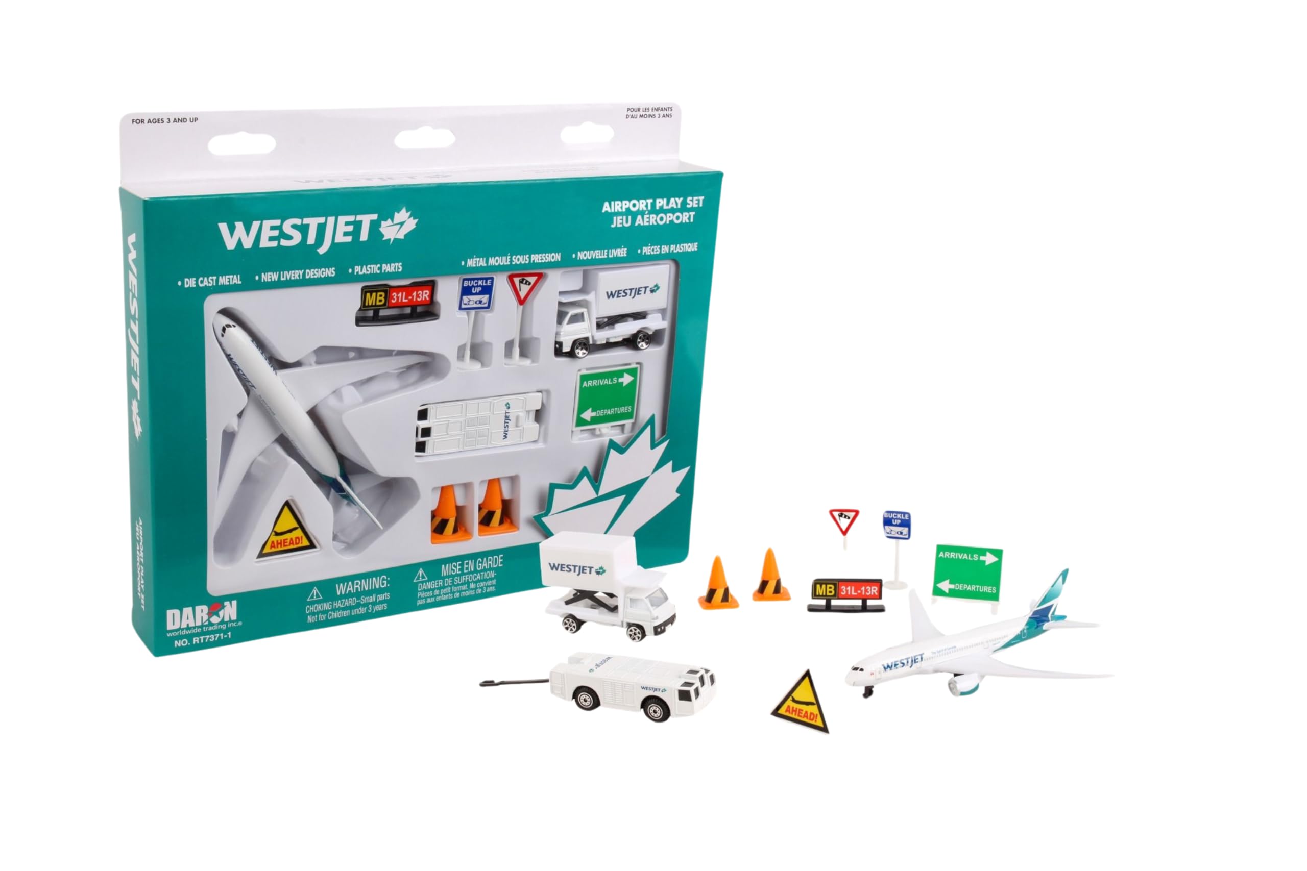 Daron Westjet Airport Playset, Multi-Coloured