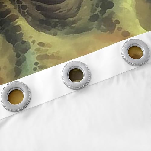 Miniatura 80 de Erosebridal Cortinas opacas de moda de los años 90, 30 % a 50 % para dormitorio, cortina de ventana con cinta de radio retro, tratamientos de Negro