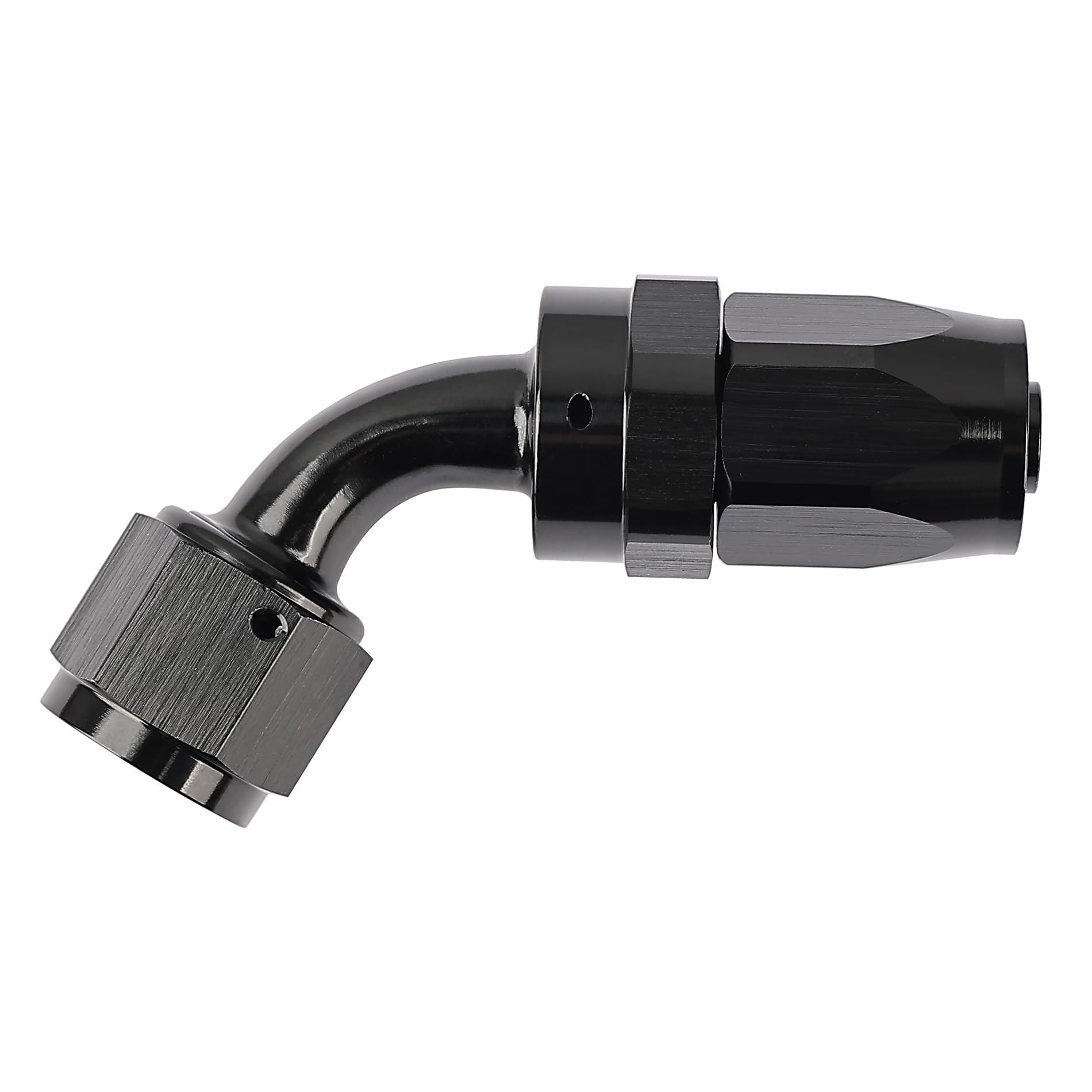 EVIL ENERGY 6AN Hose End Fitting 60 Degree Swivel for CPE Braided Fuel Hose Black