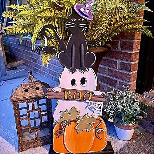 HNZNCY Schattig Halloween boerderij veranda teken, heks veranda teken, val decoraties veranda borden, indoor outdoor… - Afbeelding 4