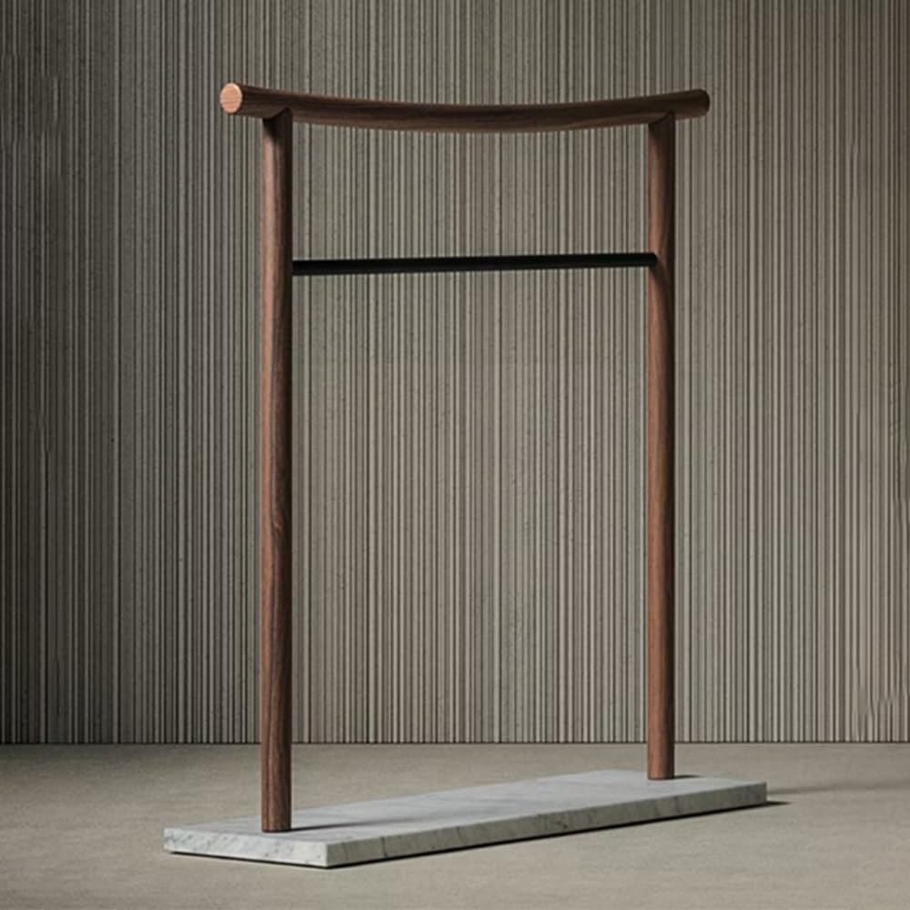 Toallero de mármol de pie móvil for baño Moderno, toallero Ligero de Lujo for baño, toallero de baño de Madera Maciza