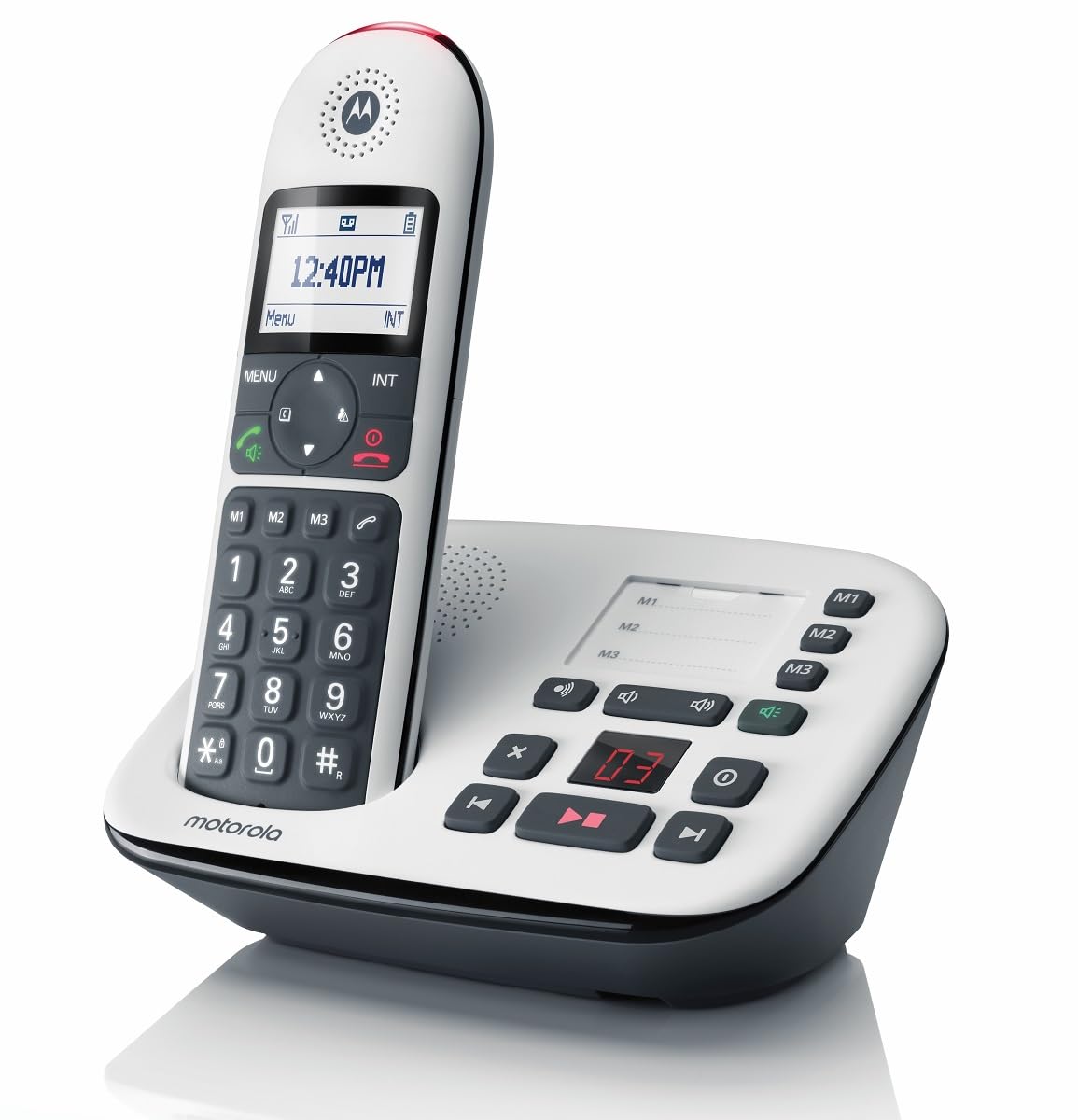 Motorola CD5011 Digital Cordless Single Big Button DECT TAM