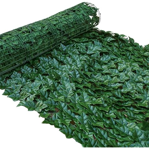 HanYun Künstliche Efeu Garten Sichtschutz 300 x 100cm künstliche Pflanzen sichtschutz und künstliche Efeu Cover