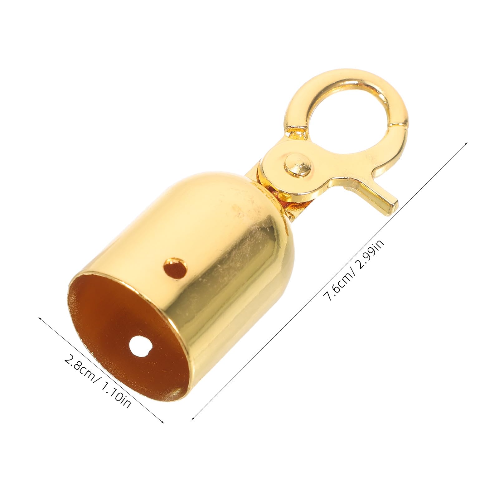 Hemobllo 4 Stück Seilendstopper mit Haken aus Aluminiumlegierung Seilkappen für Absperrseile Korrosionsbeständig Einfache Montage Silber Absperrbarriere für Menschenmengen