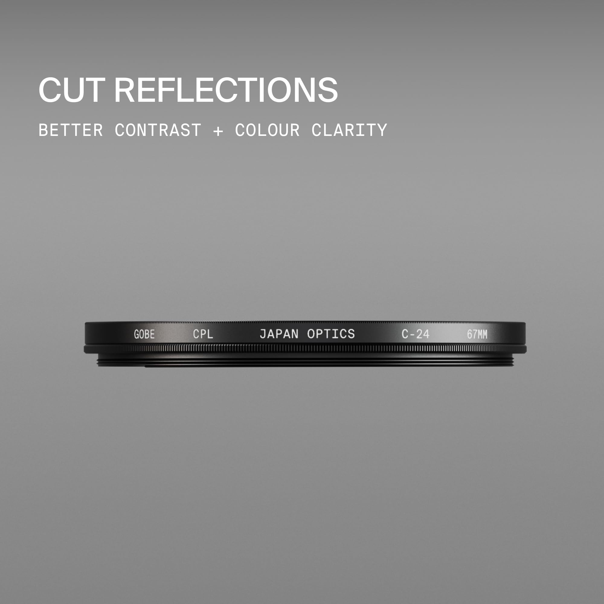 Gobe 67 mm Polfilter (Polarisationsfilter) CPL