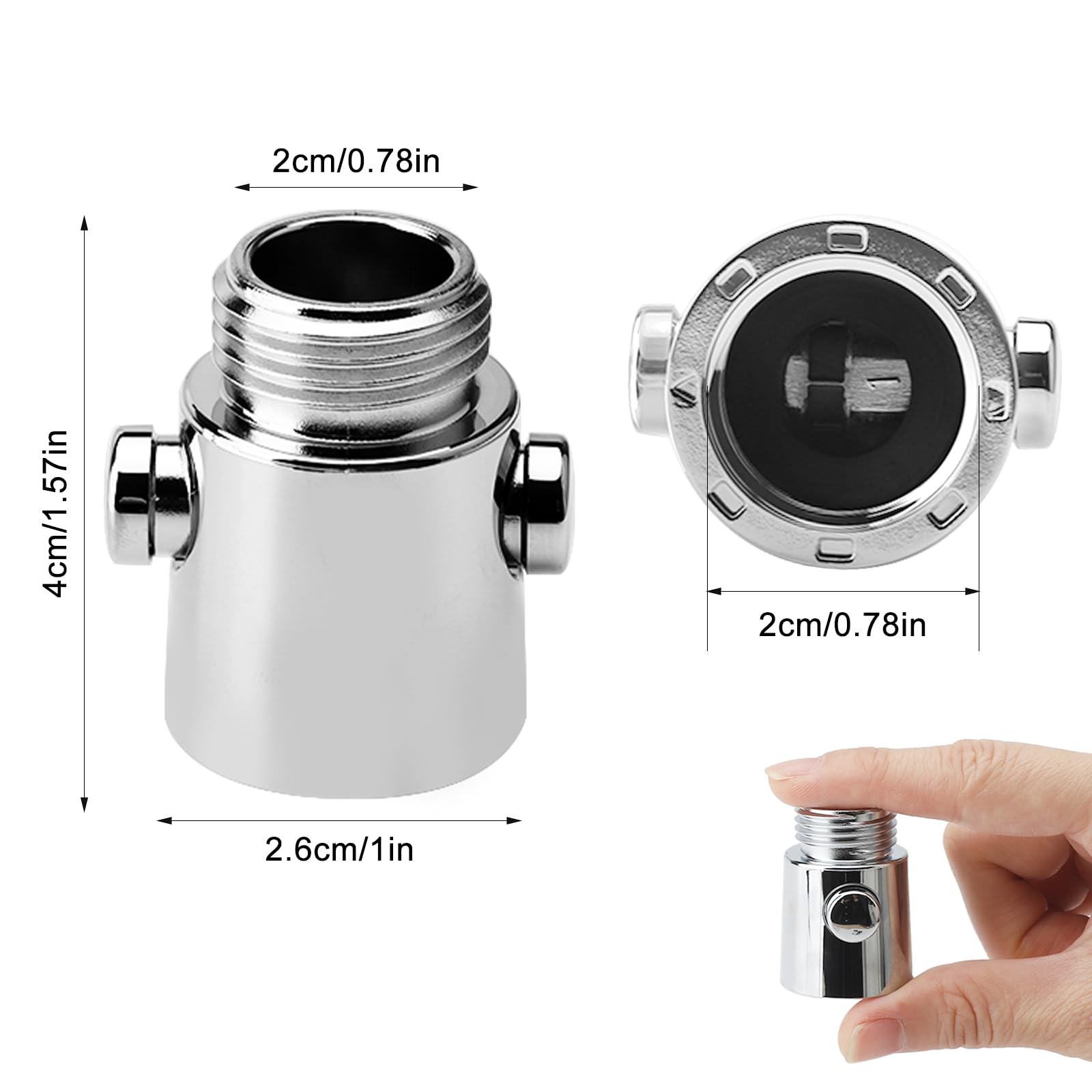 2 Valvole Di Intercettazione Per Doccia - 1/2 Pollice, Ottone Cromato, Con Guarnizioni - Foto 5