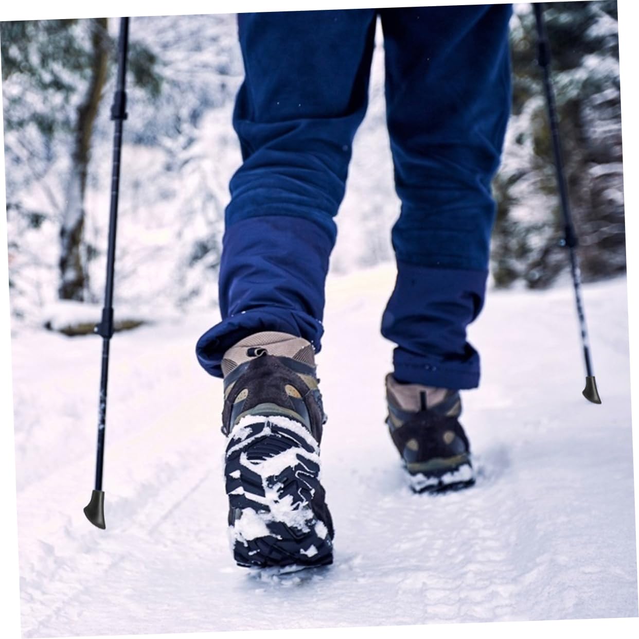 WOONEKY 30 Stück Gummipuffer für Wanderstöcke Rutsch Pads für Trekkingstöcke Langlebige und Rutschfeste Fußpolster für Outdoor Aktivitäten und Beim