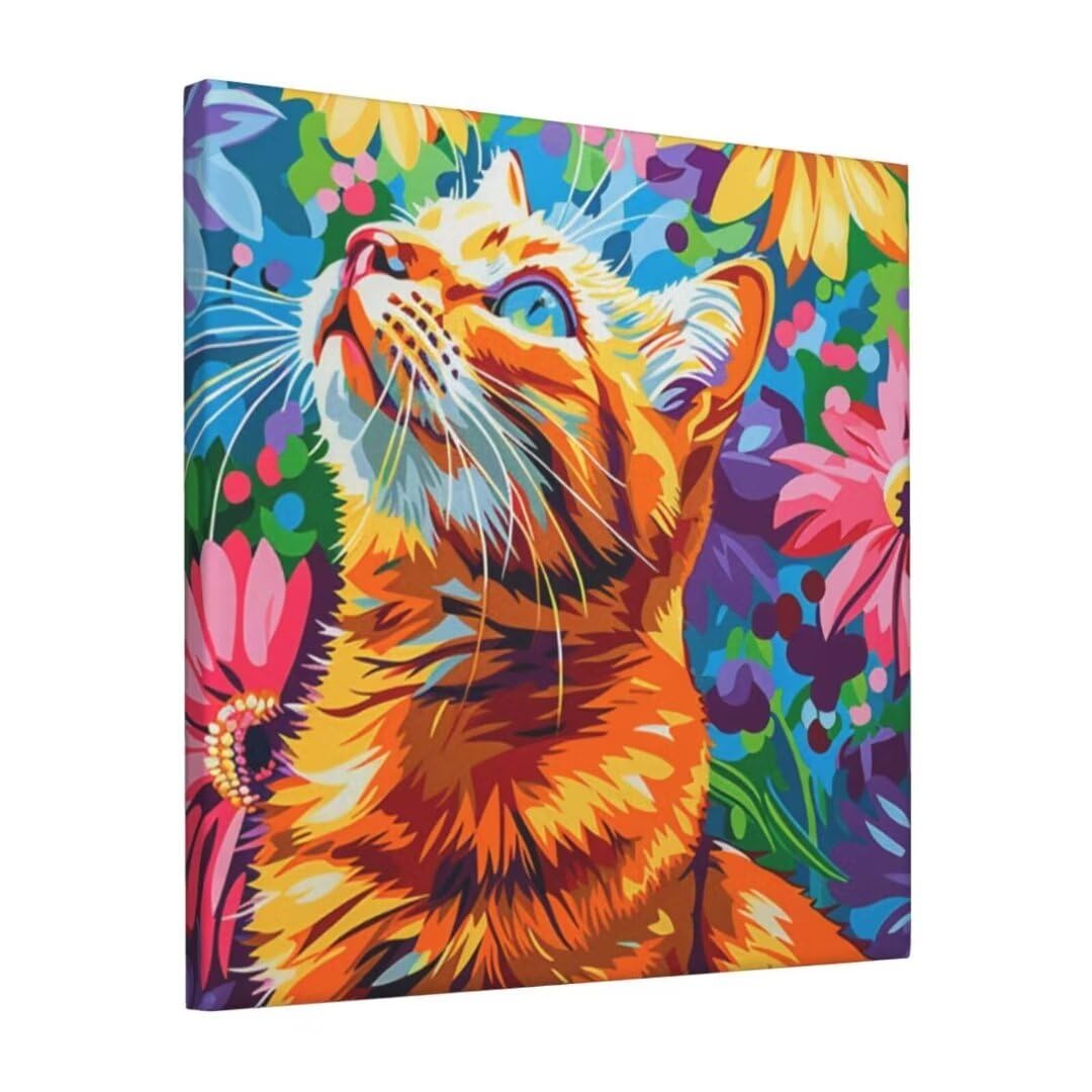 Amazon.co.jp: 数字油絵 猫、かわいい 数字塗り絵 キット DIY 大人