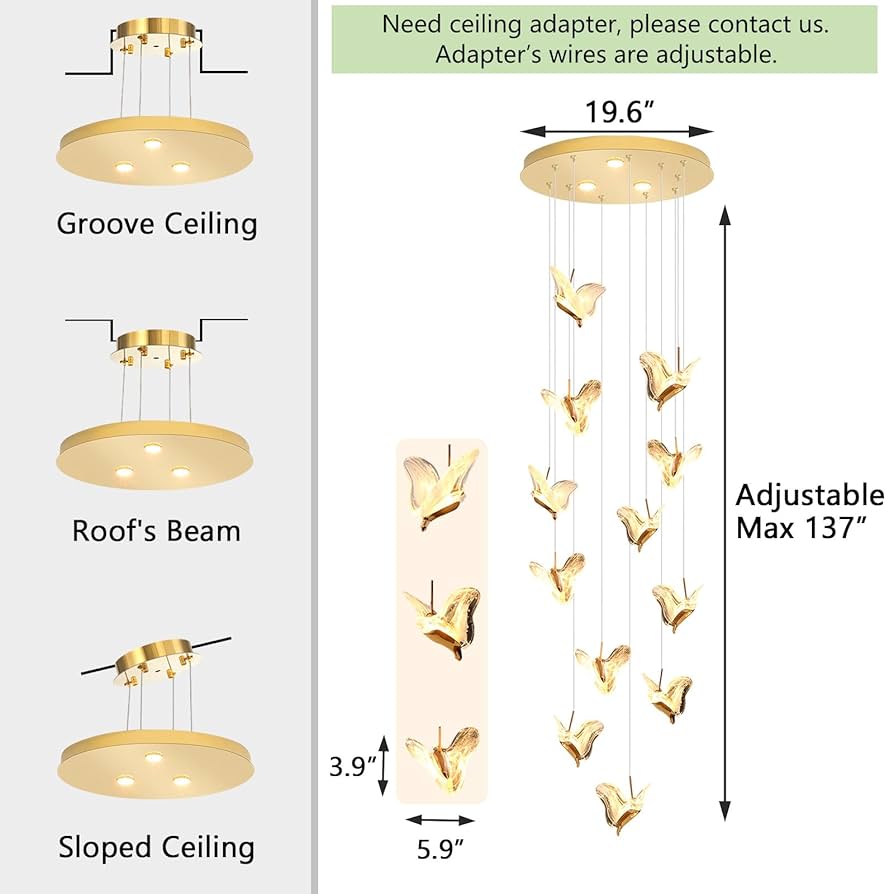 Bubble large Gold シャンデリア Chandelier, Gold Bubble Chandelier, 20 Inch Bubble