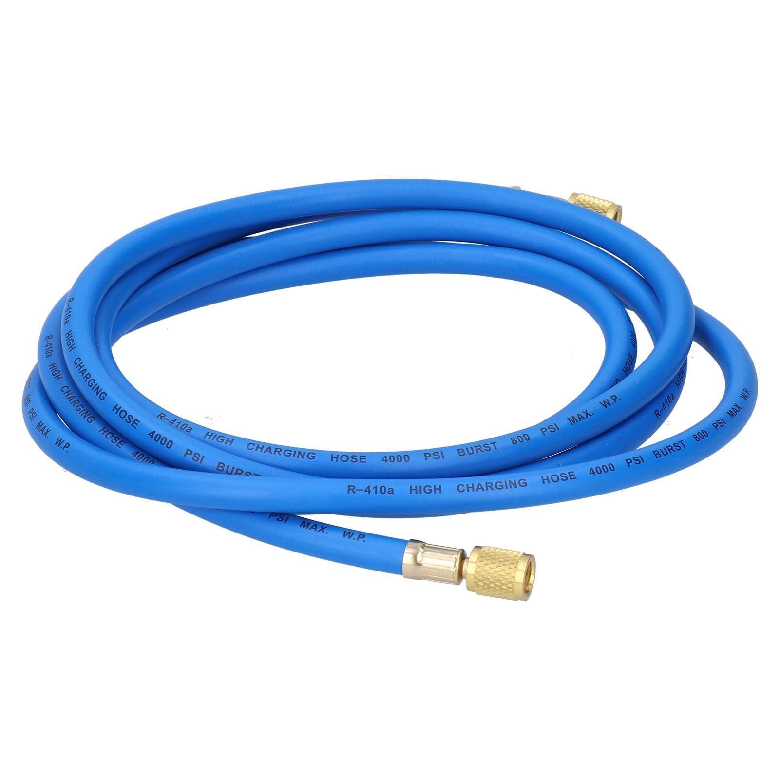 Zerodis 2PCS Tubo di Ricarica del Refrigerante per Condizionatore d'Aria in Lega di Ottone e Gomma con Valvola, Strumento Accessorio per Refrigerazione, 1/4 x 1/4, 800 PSI