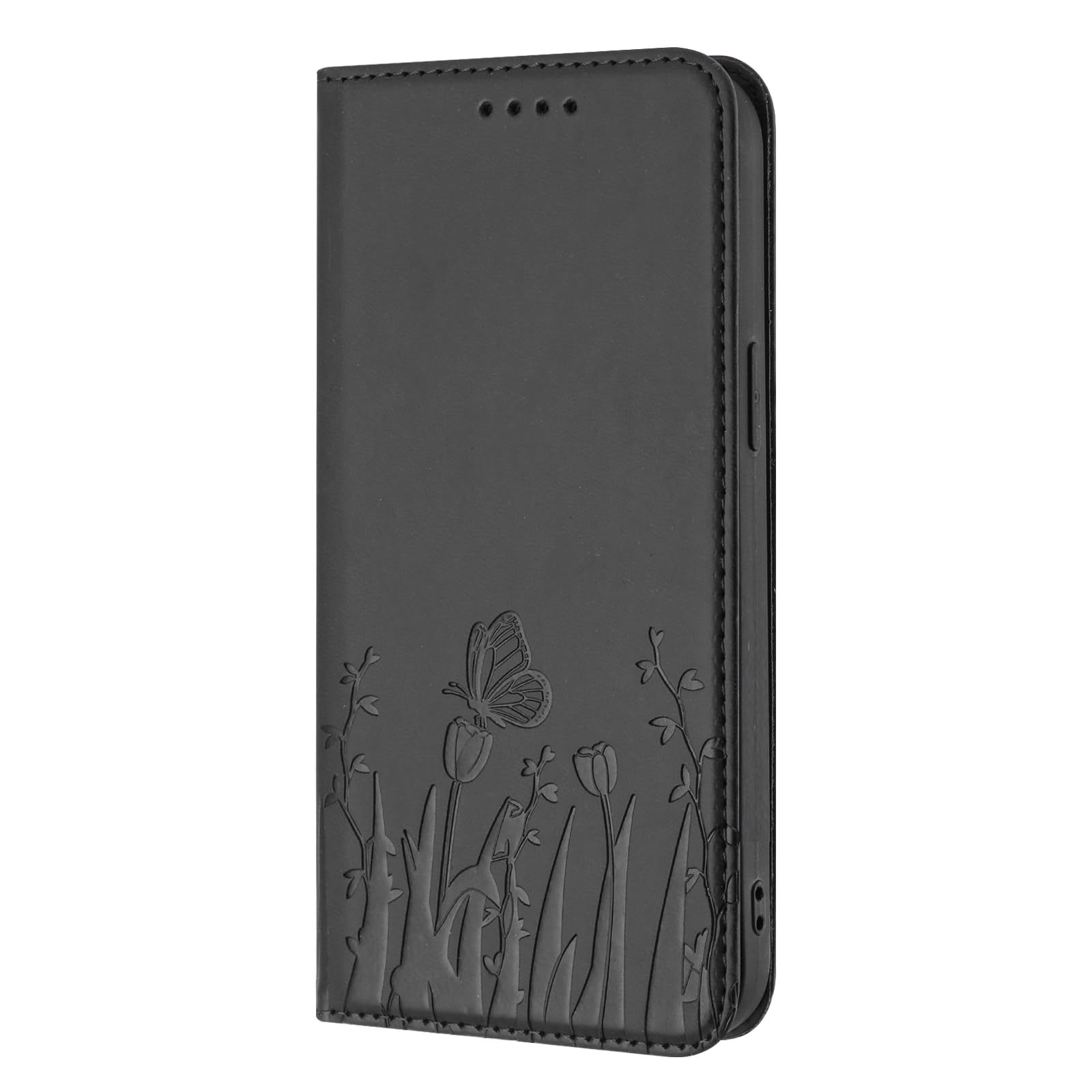 Wallet Case for Sony Xperia 1 VI 2024,Flip PU Leather Phone Cover with Card Holder,Magnetic Closure,Kickstand Stand,Shockproof Protective Case-Black