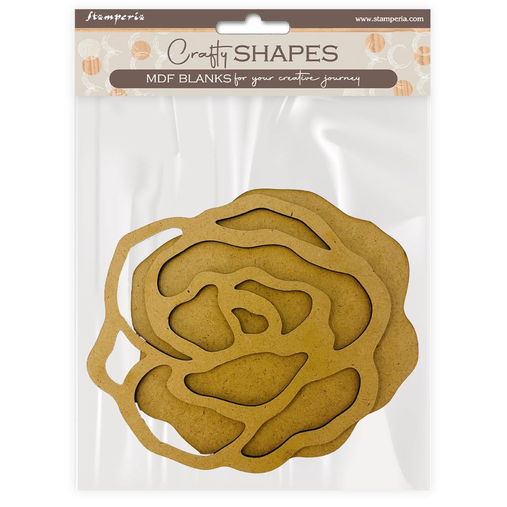 Stamperia - Crafty Shapes for Scrapbooks, Albums, Cards, Bullet Journals and More, Decorate with Papers and Paint, Perfect for Hobbies, Crafts, and Gifting (Venice, City of Art - Roses)