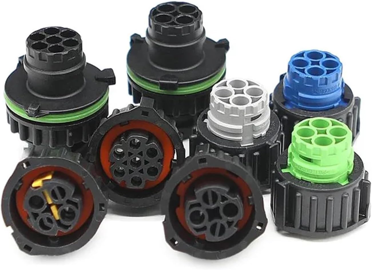 1Pcs 3-1813099-3 2 3 6 7 Hole Circular DIN Automotive Waterproof Connector 1718230-2 1-1719434-3 1-967402-3 1-967325-1 1-967402-2(1-1813099-1 4P)