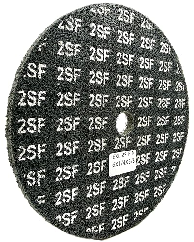 Image of EXL Unitized Wheel, Silicon Carbide, 6 inch Diameter x 1 /4 inch Wide x 5 /8 inch Arbor, 2S Fine | 15832 | (Pack of 1)
