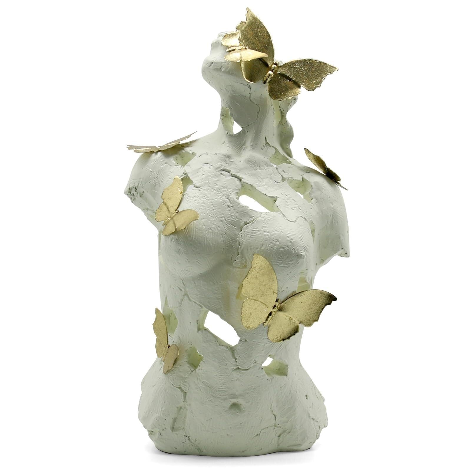 Regalos de cumpleaños Estatua y Escultura de Busto Femenino, decoración artística estatuilla Dama, Adorno estético Esculturas y decoración para el hogar(Beige)