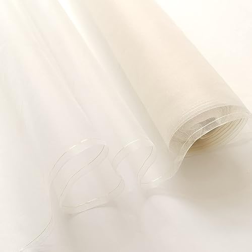 39.4 in*44.9 in 100% tela de seda blanca natural organza tela gasa boda moda forro material