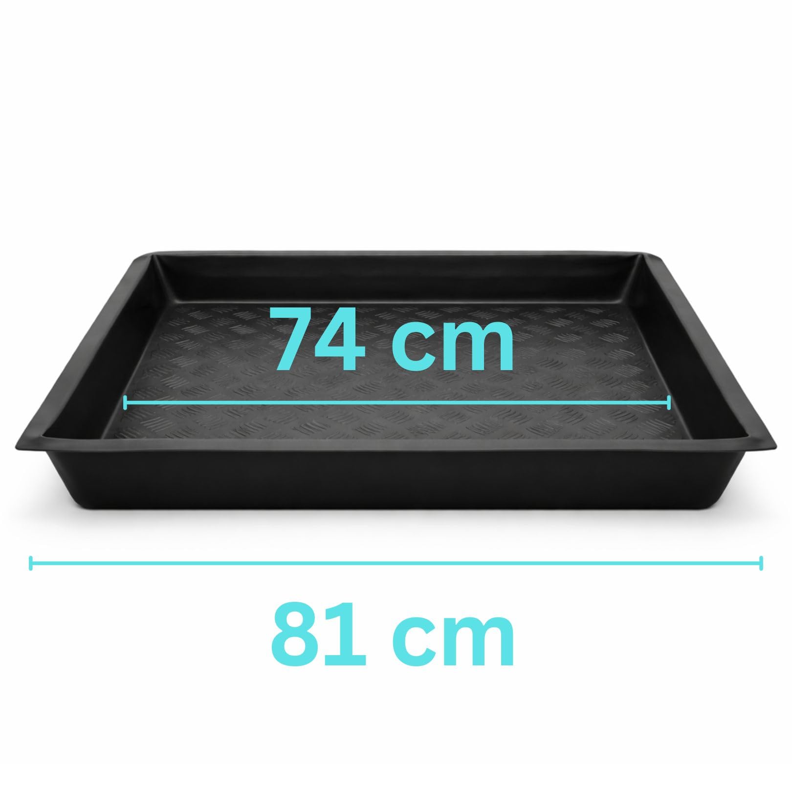 Weedness Vassoio di Raccolta 80×80×12 cm – Impermeabile e Resistente per Coltivazione Indoor, Idroponica & Grow Tent – Protezione Pavimento Flessibile