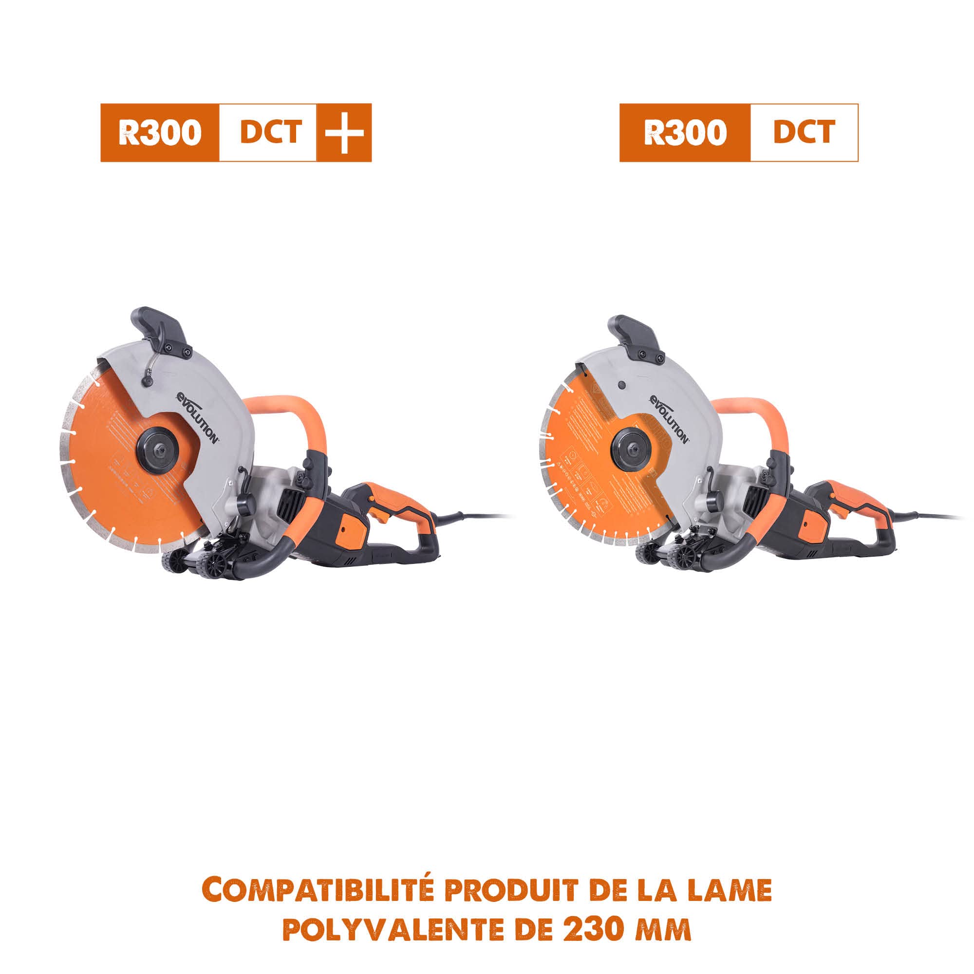 Evolution - Lame diamantée multi-matériaux haut de gamme de 300 mm pour coupe-disques - Idéal pour couper la brique, la tuile de toit, le pavage, le béton armé et plus