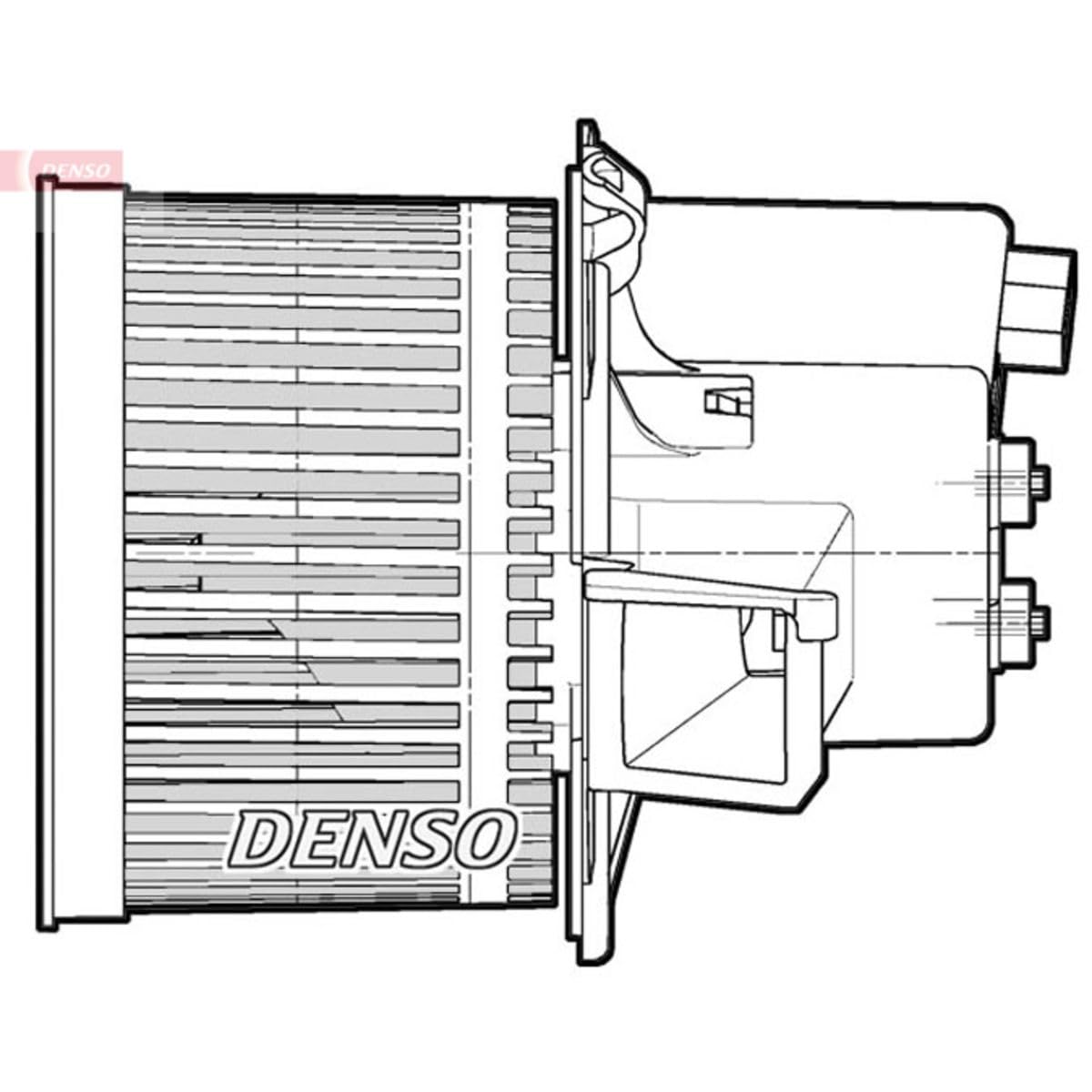 DENSO Ventilatore abitacolo DEA09061 Compatibile con: FIAT 500, FORD KA