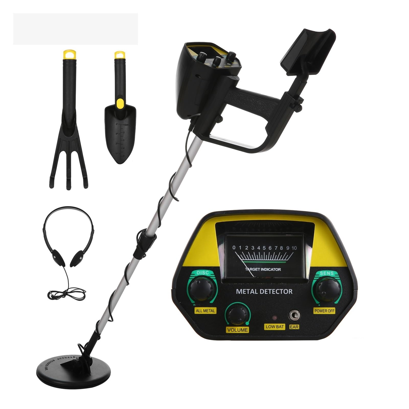 Wykrywacz metalu, Wykrywacz metali MD-4030 Wysoka czułość Outdoor Gold Digger Z wyświetlaczem LCD Wodoodporna cewka dla początkujących dzieci(4)