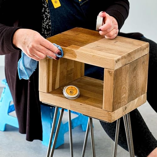 Miniatura 8 de Pulidor de Madera de Cera de Abeja Premium Segura para Alimentos y Cera para Muebles  Acondicionador de Madera Vertido a Mano  Ecológico y No Tóxico