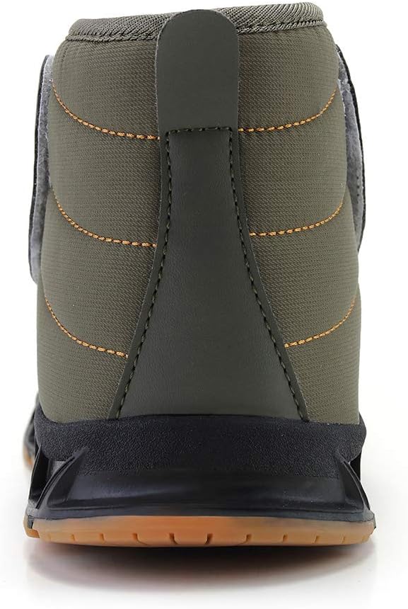 Rojeam Womens Mens Winter Warm Snow Boots Fur Lined Ankle Booties Lace Up Short Boots Shoes Casual Hiking Boots