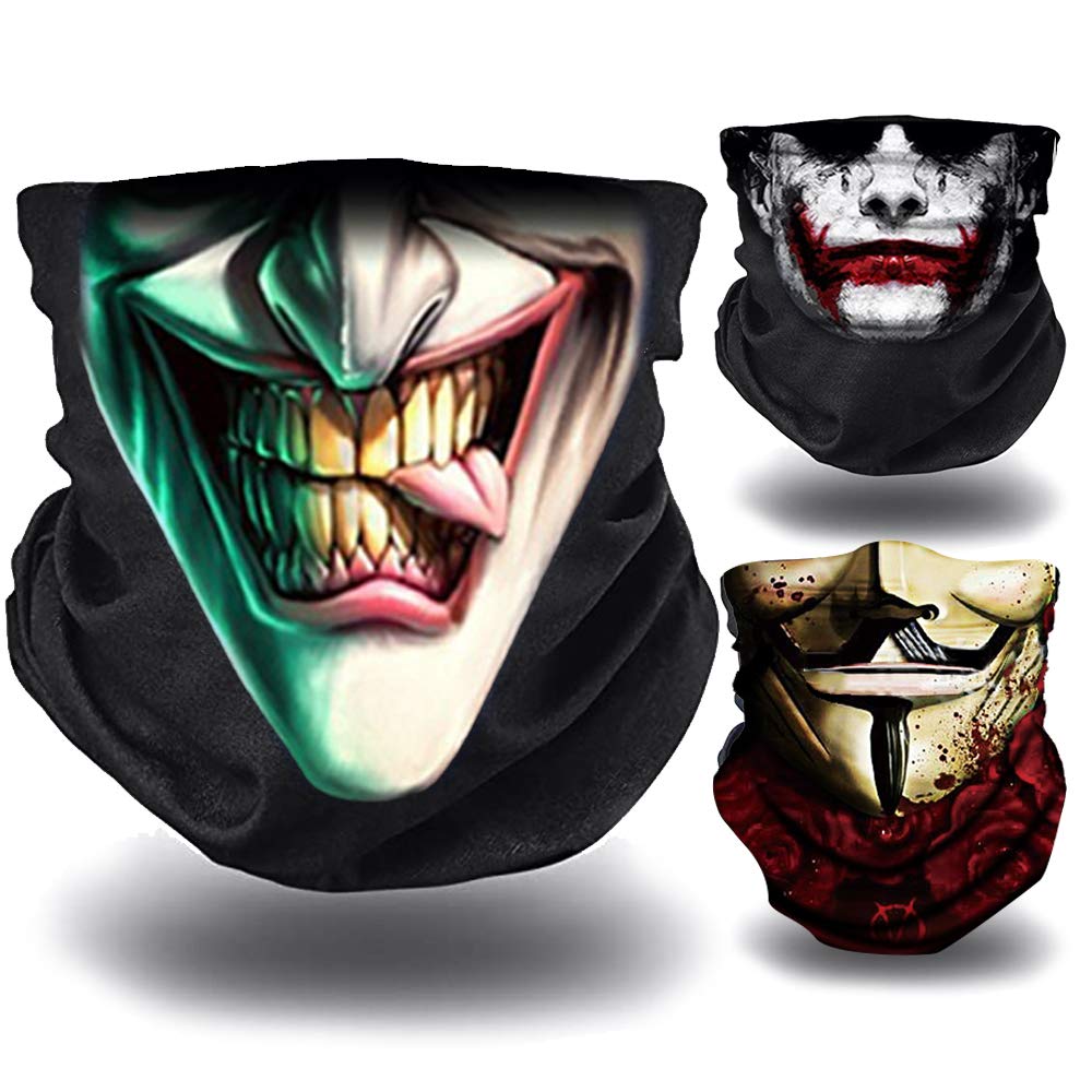 Scaldacollo Multifunzione O³ Joker - 3 Pezzi, Per Moto, Bici, Trekking, Bandana Antivento - Foto 4