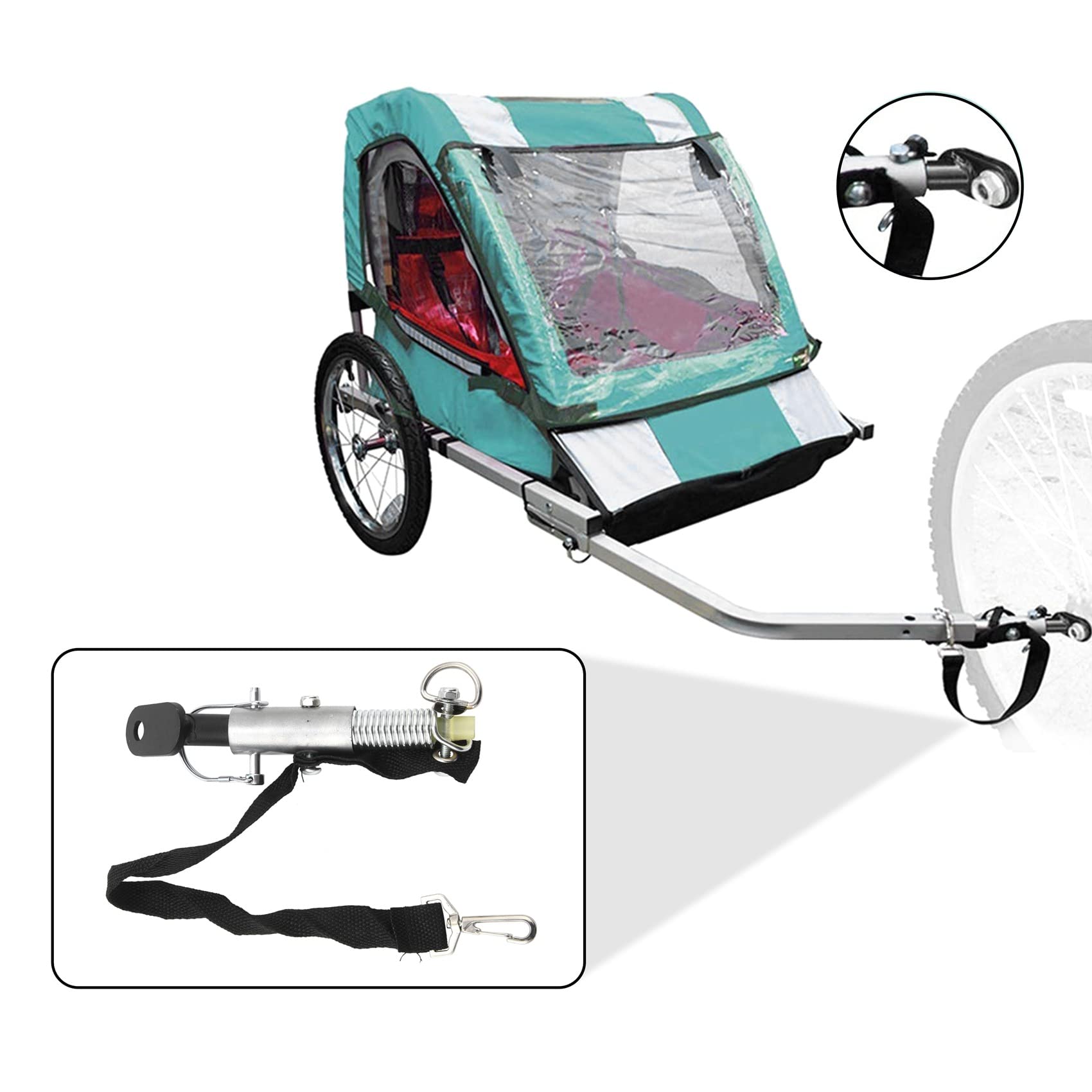 1 Ensemble Attache Remorque Remorque Universelle Remorque Vélo Bébé/Animal de Compagnie Attache Links Connecteur Vélo Arrière Support Accessoires
